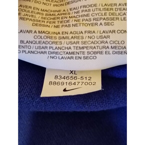 Nike Mens XL Blue & Black Raglan Sleeve T-Shirt Cotton - Picture 6 of 7